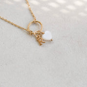 LILOU – Collier personnalisable doré avec un coeur en nacre - ambiance