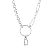 Collier personnalisable argent Selena - Bijou photographié sur fond blanc