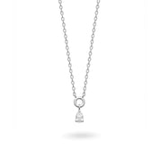 Collier personnalisable argent initiales et charms Jane - Bijou sur fond blanc