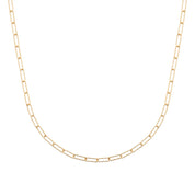  Collier doré Abby Diamant S maille fine martelée - Bijou photographié sur fond blanc