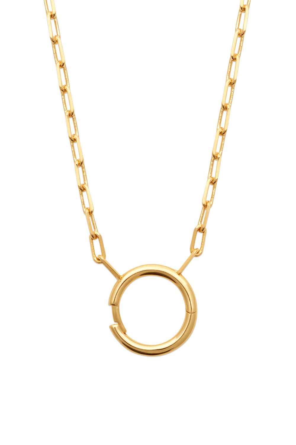 Collier doré pour charms Céline - Bijou photographié sur fond blanc