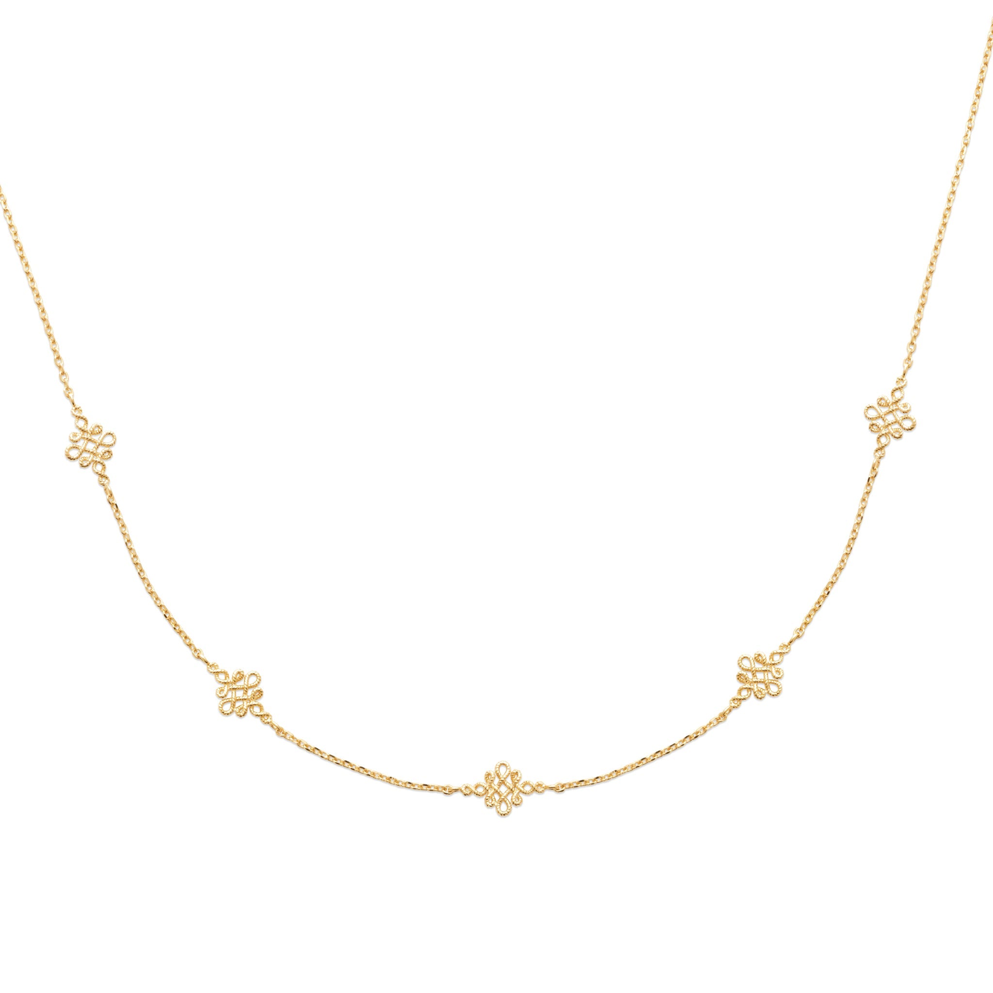 Collier doré JANICE - Bijou photographié sur fond blanc