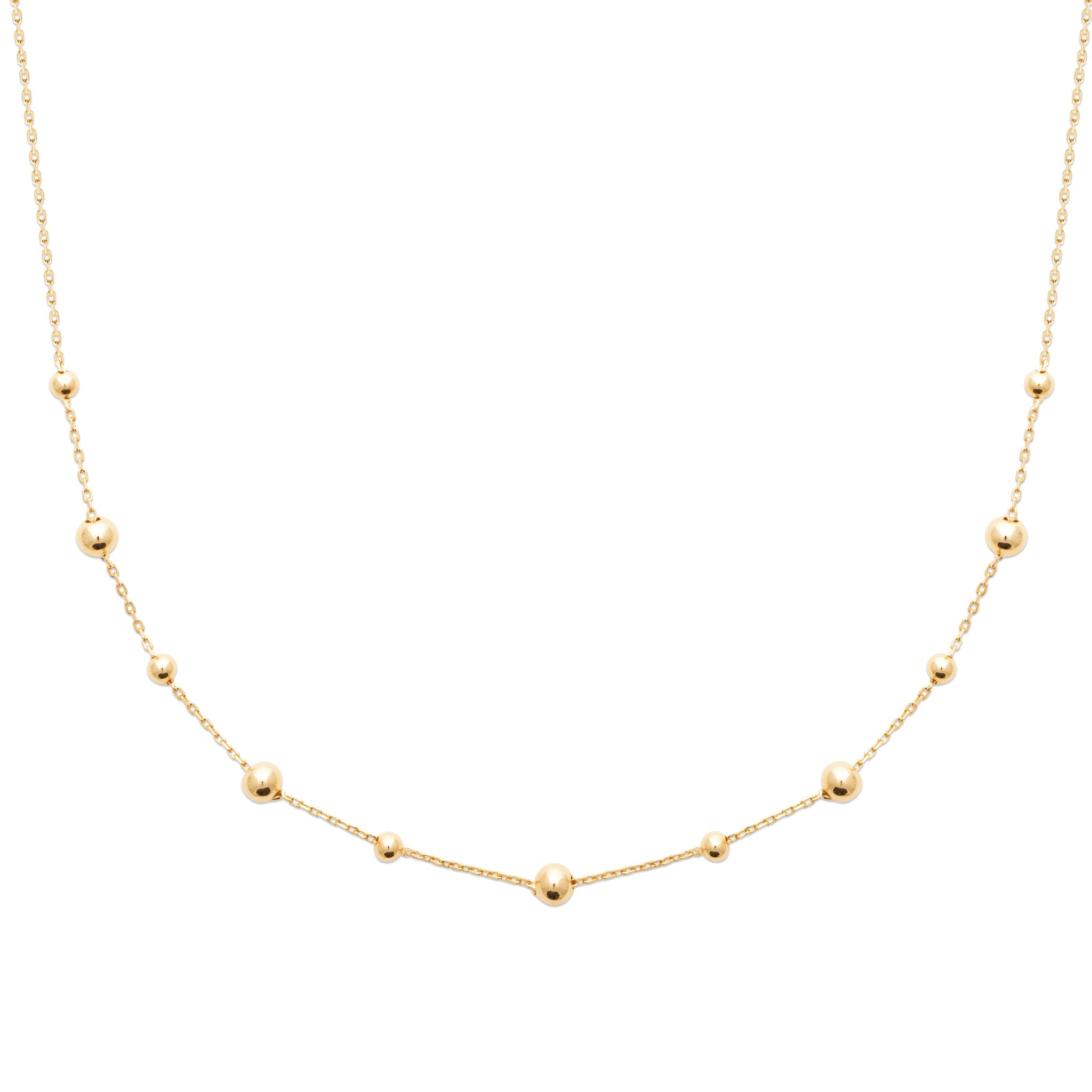 Collier doré SIAM - Bijou photographié sur fond blanc 