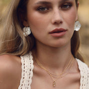 Collier doré double Tiana - Bijou porté