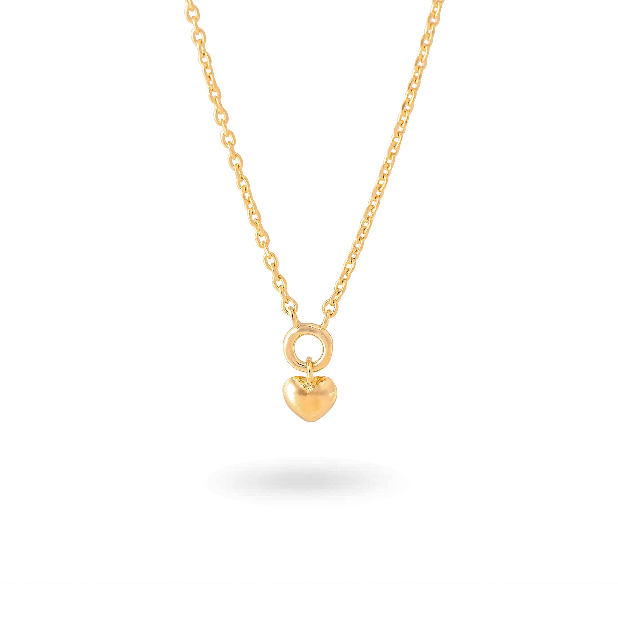 Collier personnalisable initiales et charms doré Kelly - Bijou photographié sur fond blanc