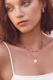 Collier personnalisable doré Alba - Bijou porté