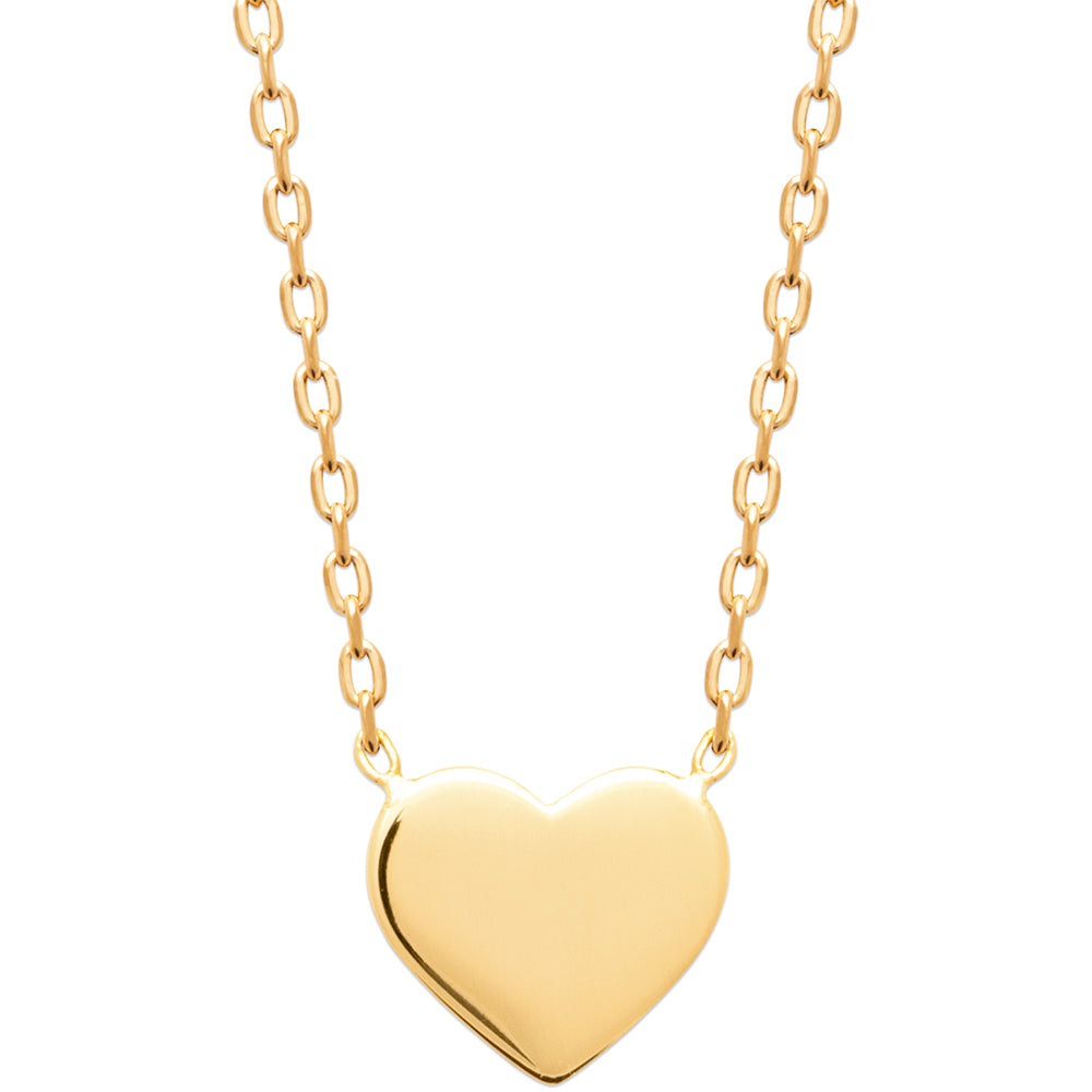 Collier doré personnalisable avec médaille à graver Regina - Photo sur fond blanc