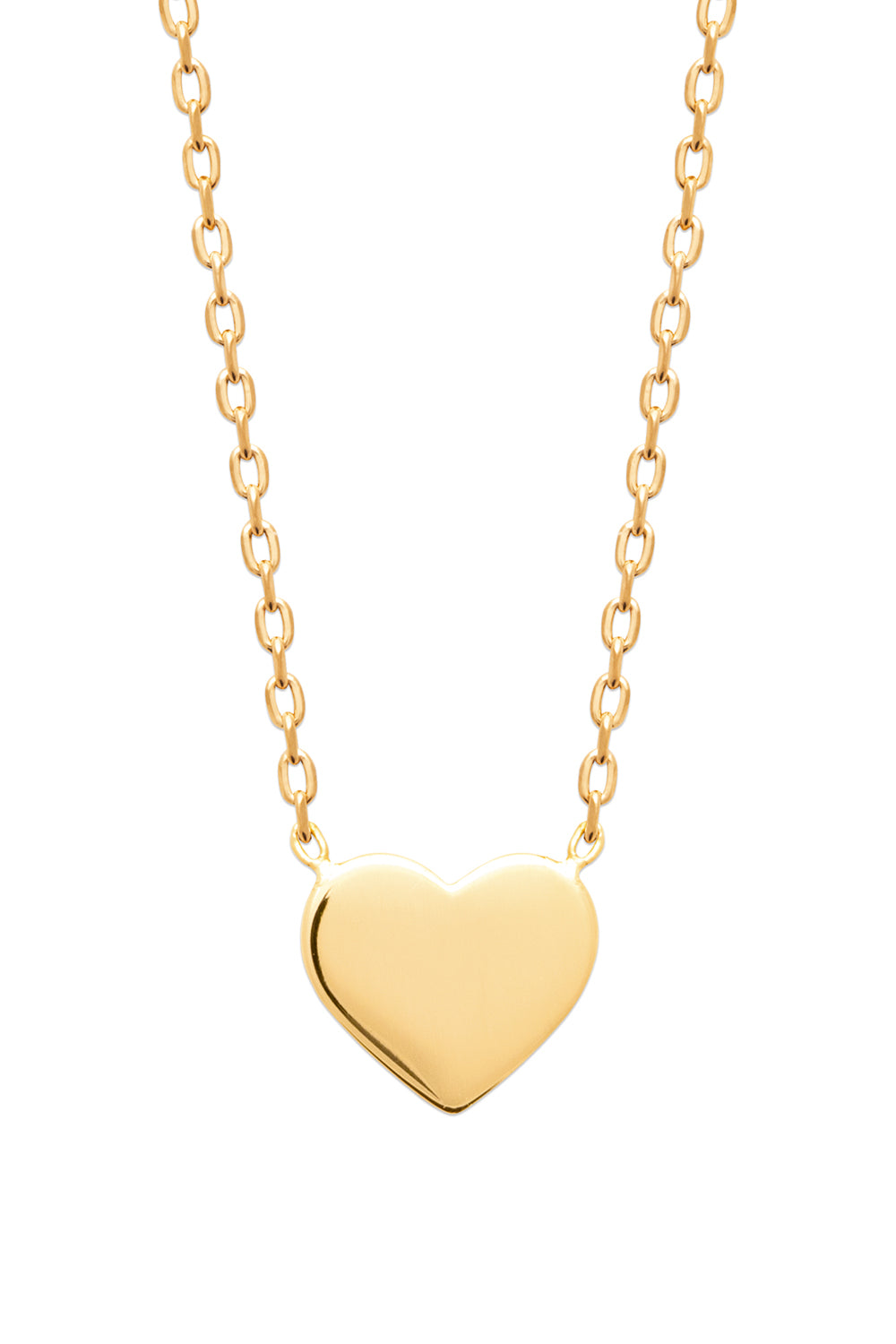 Collier doré personnalisable avec médaille à graver Regina - Photo sur fond blanc