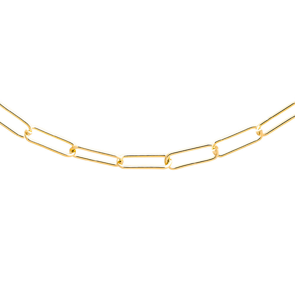 AXELLE – Collier personnalisable pour charms et initiales doré - Bijou photographié sur fond blanc