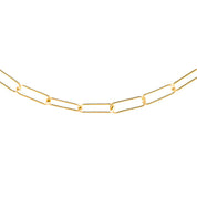 AXELLE – Collier personnalisable pour charms et initiales doré - Bijou photographié sur fond blanc