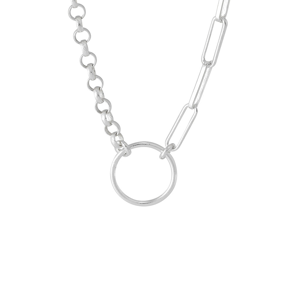 Collier personnalisable argent Selena - Bijou photographié sur fond blanc