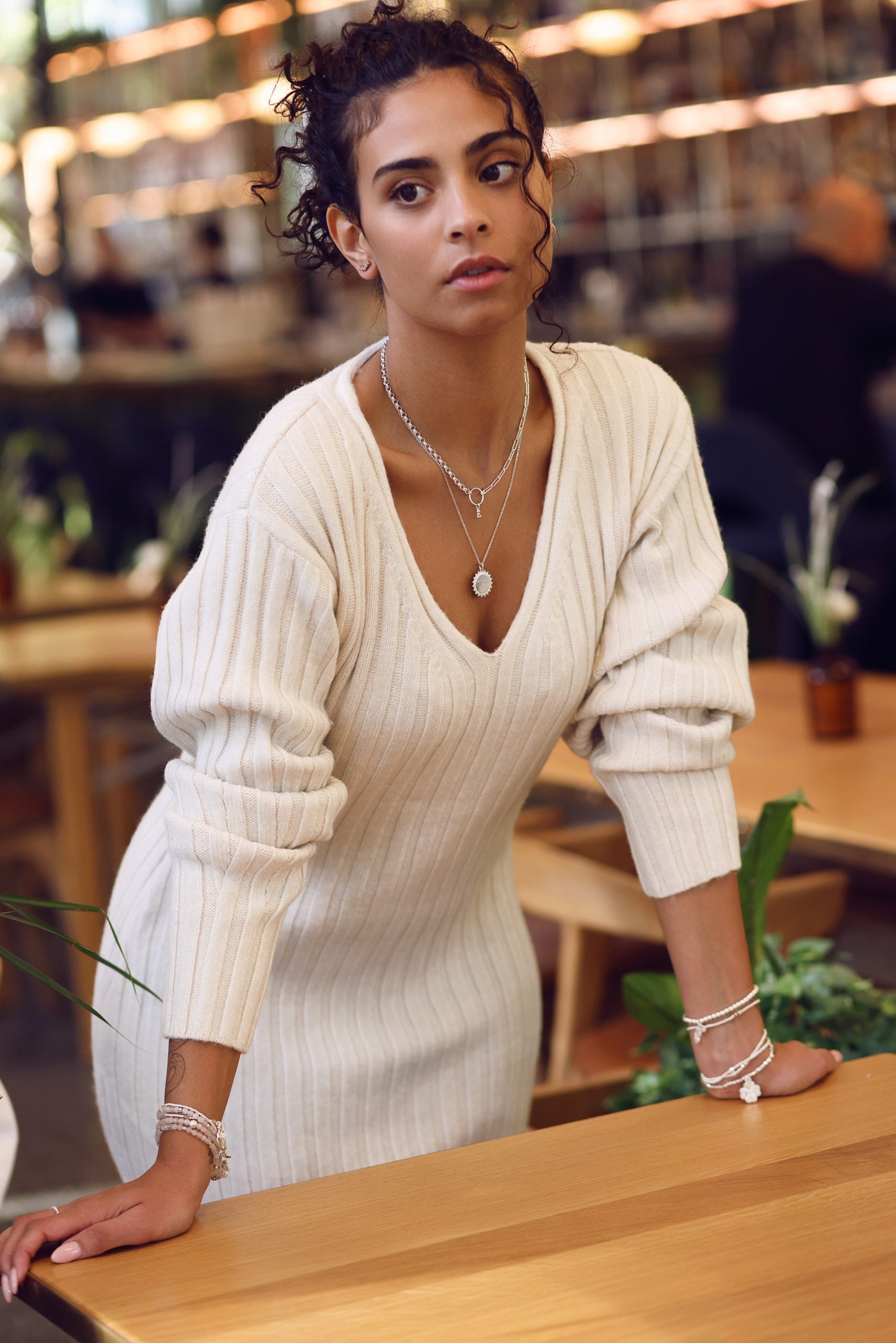 Collier personnalisable argent Selena - Bijou porté