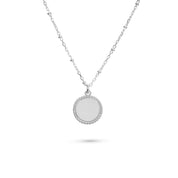 LOUISA – Collier personnalisable pour gravure médaille argent Louisa 