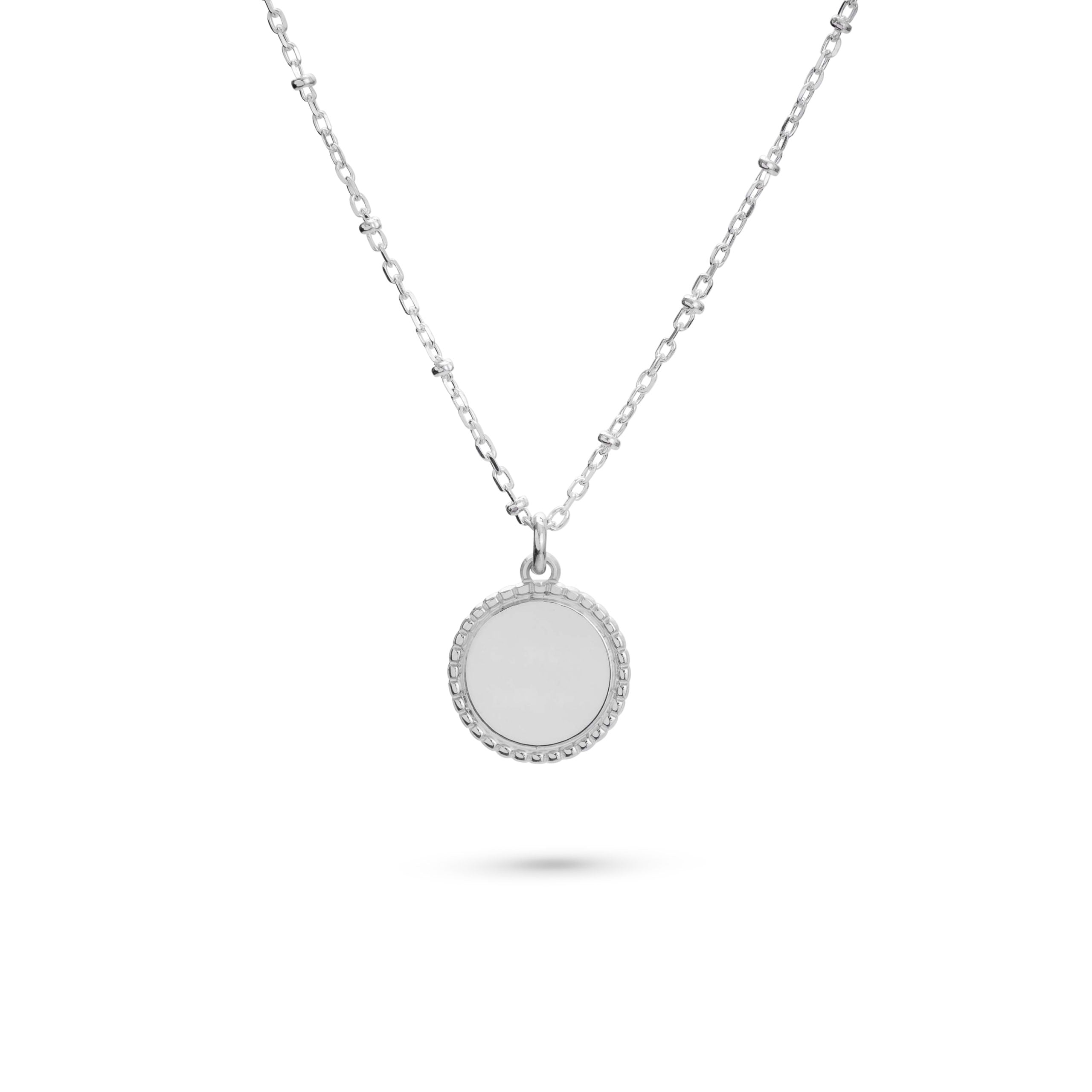LOUISA – Collier personnalisable pour gravure médaille argent Louisa 
