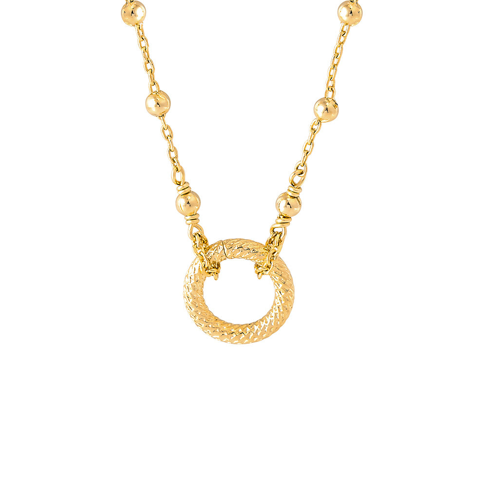 Collier personnalisable doré initiales et charms OKA