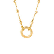 Collier personnalisable doré initiales et charms OKA