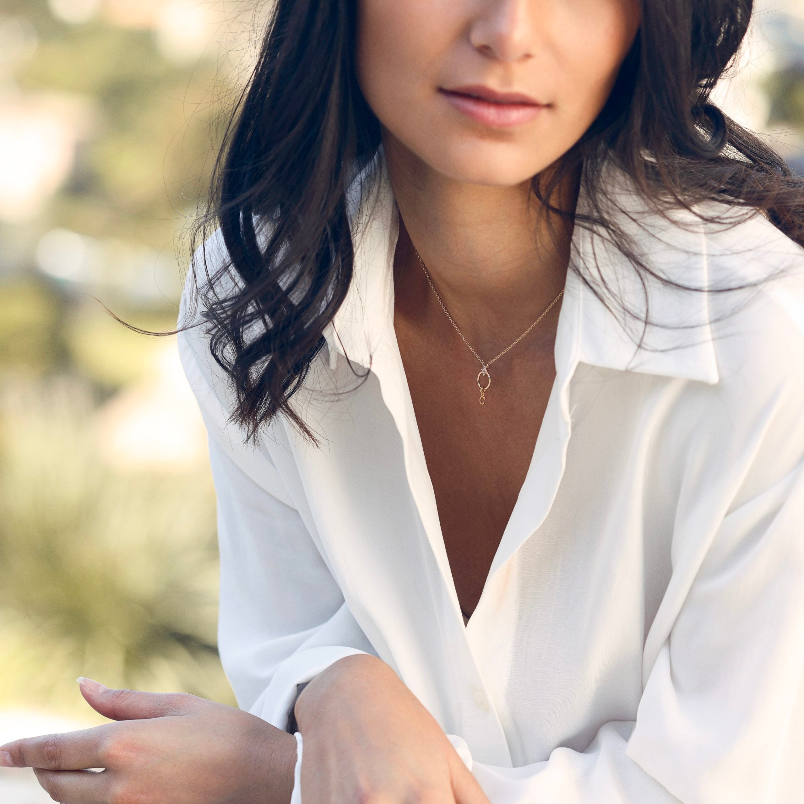 Collier personnalisable doré initiales et charms JANNY