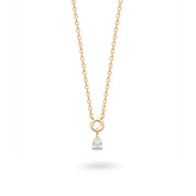 Collier personnalisable doré initiales et charms Jane - Bijou sur fond blanc