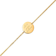Bracelet doré Mantra lotus
