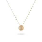 FLAVIE - Collier personnalisable doré pour gravure - Bijou photographié sur fond blanc