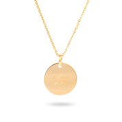 Collier doré Mantra main de Fatma