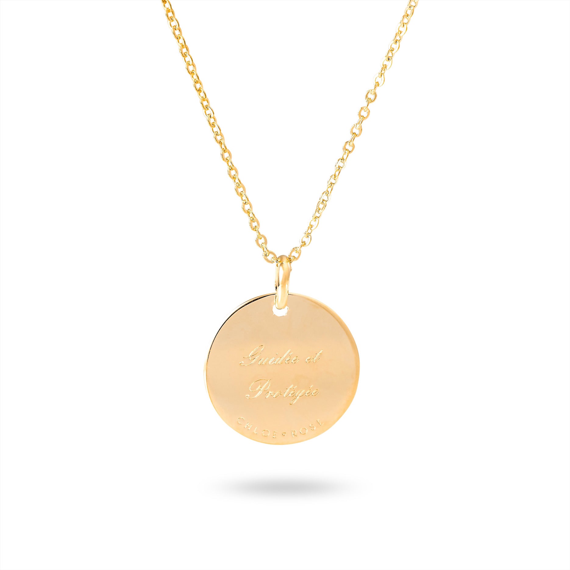 Collier doré Mantra main de Fatma