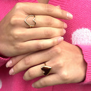 Bague dorée Hélia