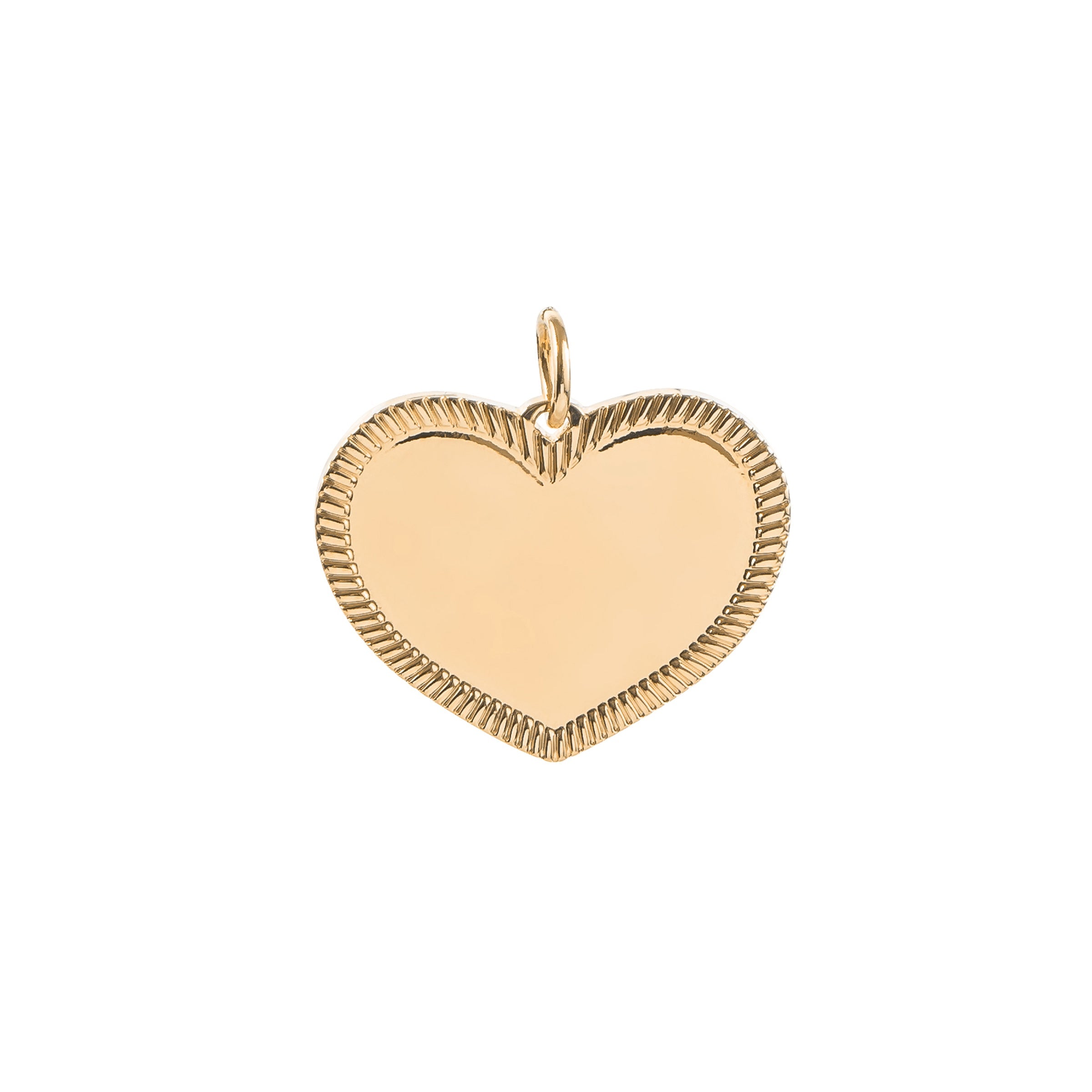 IRIS – Collier personnalisable doré pendentif coeur - Bijou photographié sur fond blanc