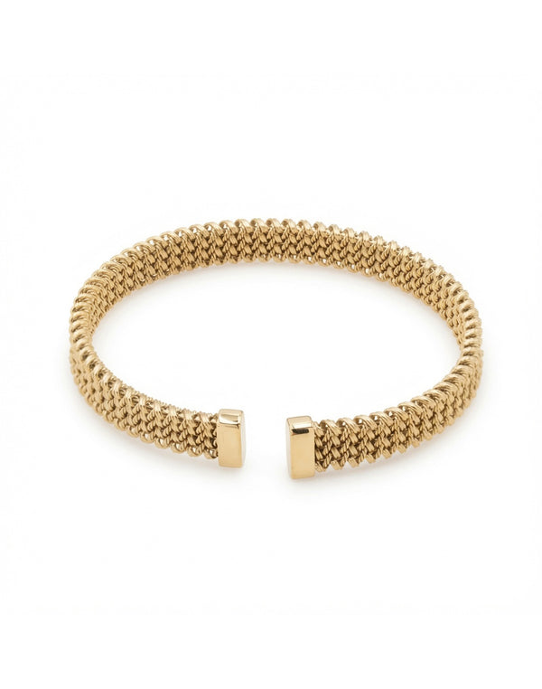 Bracelet jonc doré Maeline 8mm