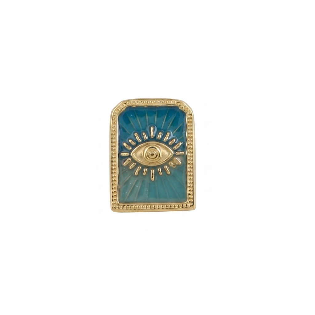 Pin's doré œil bleu - Accessoire