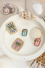 Pin's doré palmier S - Accessoire