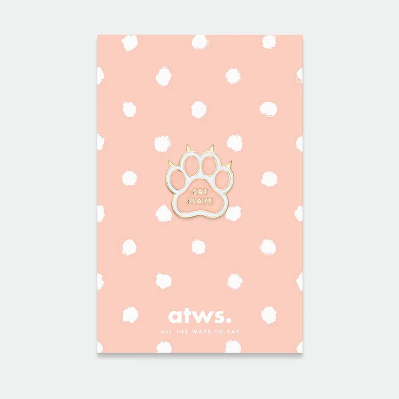 Pin's doré patte de chat - Accessoire