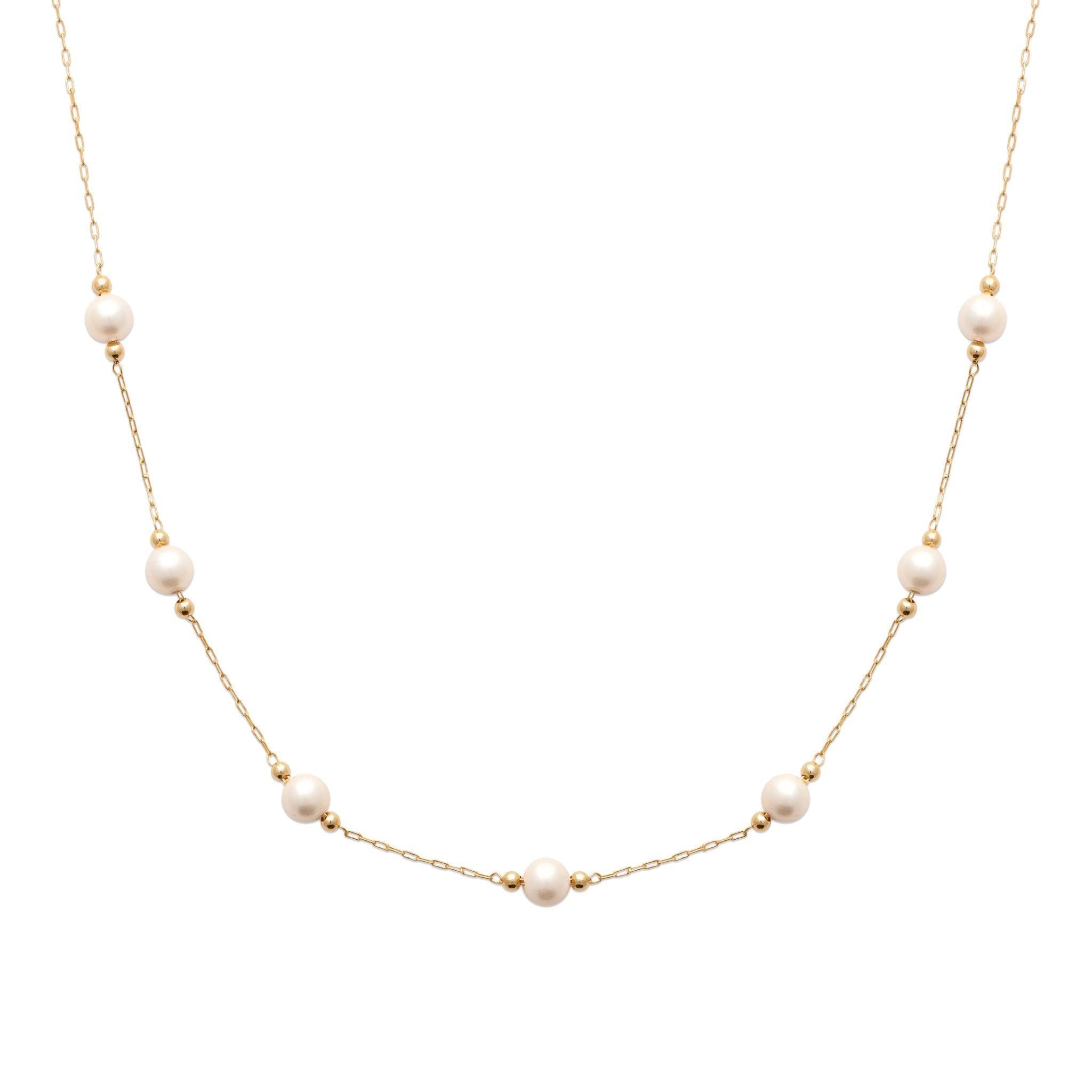 RUBENE - Collier dore perle nacre
