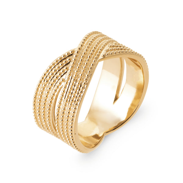 Bague dorée Dolores