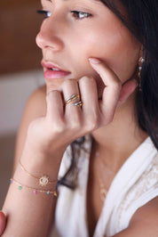 Bague argent et doré Shonna bicolore - Bijou porté