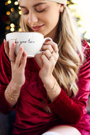 Bague dorée Délia - Bijou porté