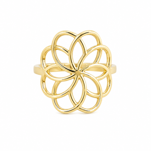 Bague dorée Delvina