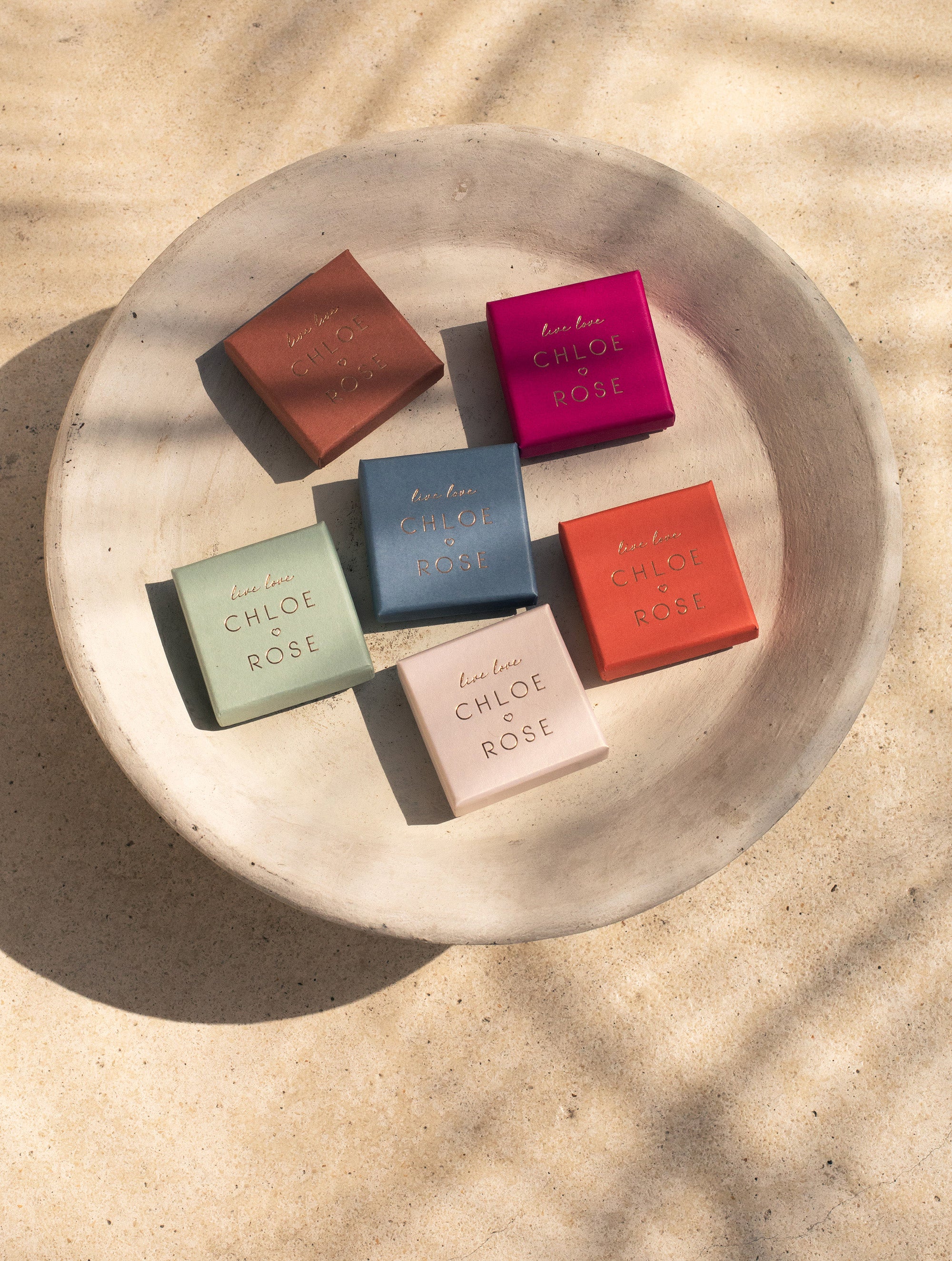Boites cadeaux live love Chloé Rose