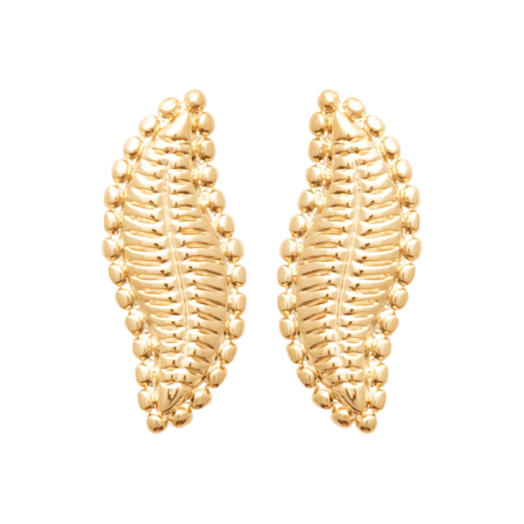 Boucles d'oreilles dorées puces Joyce
