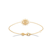 Bracelet doré Ilaria œil - Bijou photographié sur fond blanc