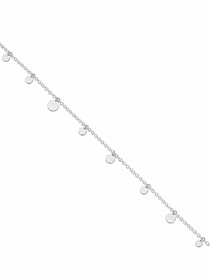 Bracelet argenté Thalia rond