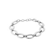 Bracelet argenté Isia en maille - Bijou photographié sur fond blanc