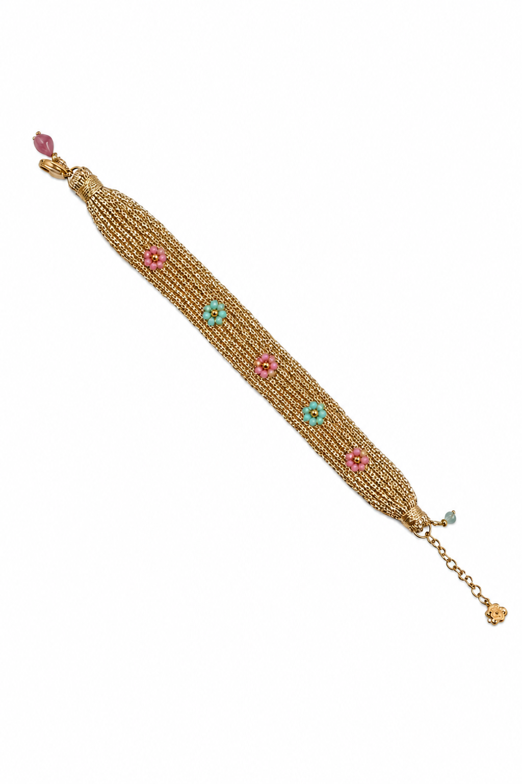 Bracelet doré Filomena - Bijou sur fond blanc