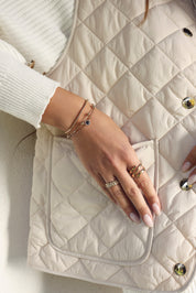 Bracelet doré chaîne serpent Flaviena - Bijou porté