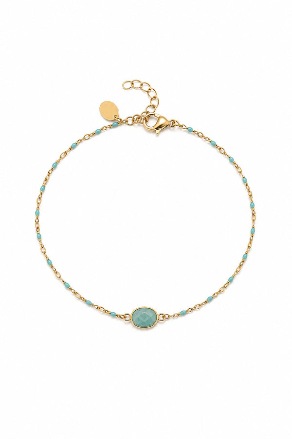 Bracelet doré Gaelle amazonite