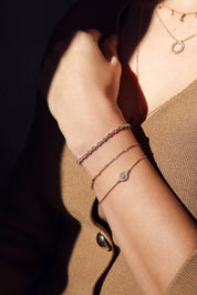 Bracelet doré LAORA - Bijou porté