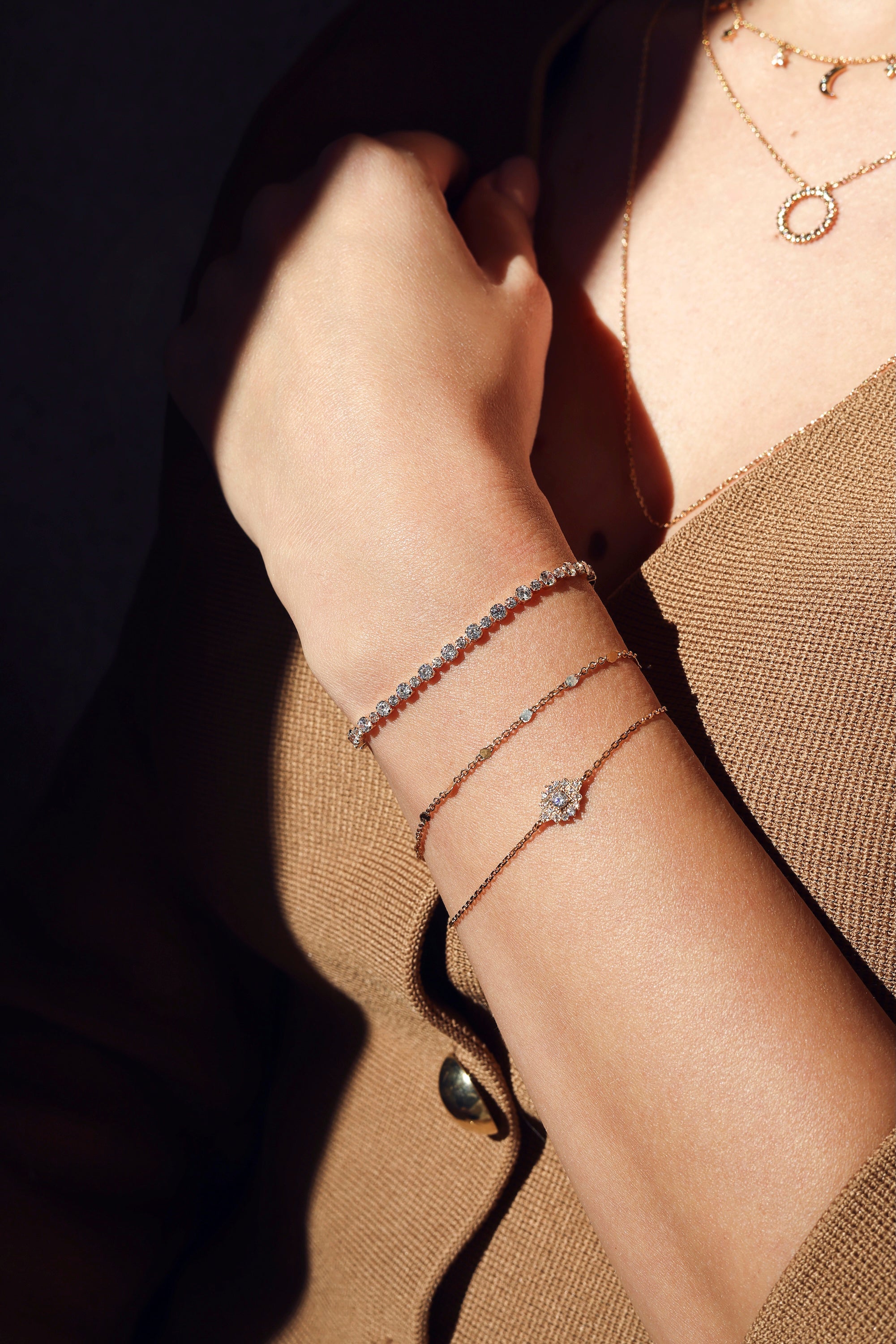 Bracelet doré LAORA - Bijou porté