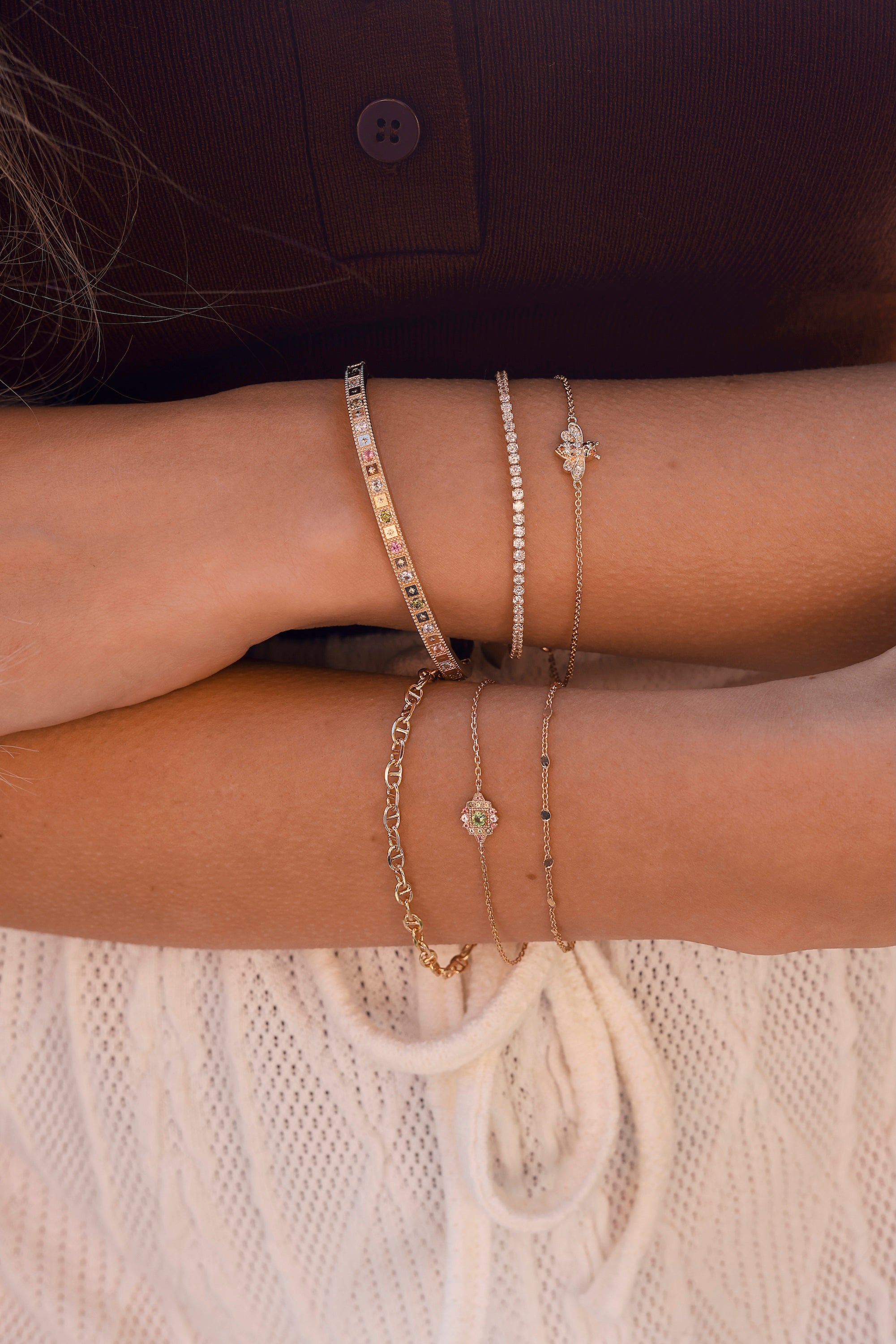 Bracelet doré LAORA - Bijou porté