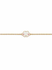 Bracelet pour enfant doré nuage - Bijou sur fond blanc