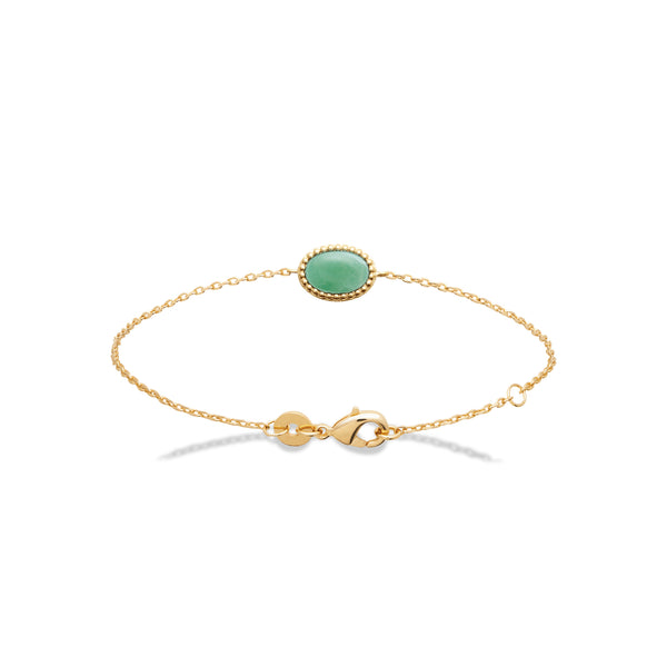 Bracelet doré Sélène aventurine
